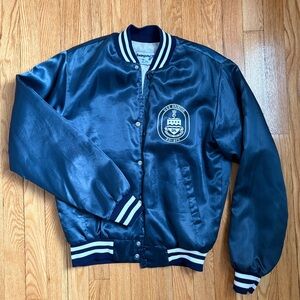 Vintage Satin Bomber Jacket size small mens